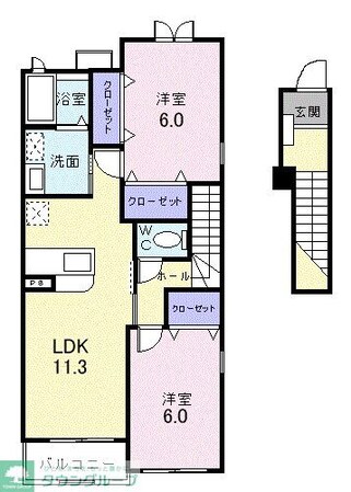 エトワール 翠IIの物件間取画像